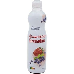 1L PET SIROP GRENADINE SIMPL (PACK-6)