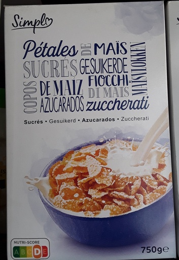 750G PETALES MAIS SUCRES SIMPL (PACK-12)
